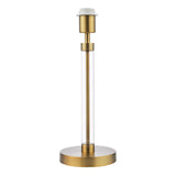 Sylvester Table Lamp Antique Brass and Glass Base Only