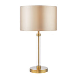 Sylvester Table Lamp Antique Brass and Glass Base Only