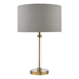 Sylvester Table Lamp Antique Brass and Glass Base Only