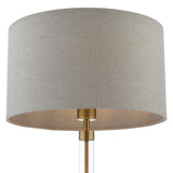 Sylvester Table Lamp Antique Brass and Glass Base Only