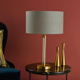Sylvester Table Lamp Antique Brass and Glass Base Only
