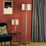 Sylvester Table Lamp Antique Brass and Glass Base Only
