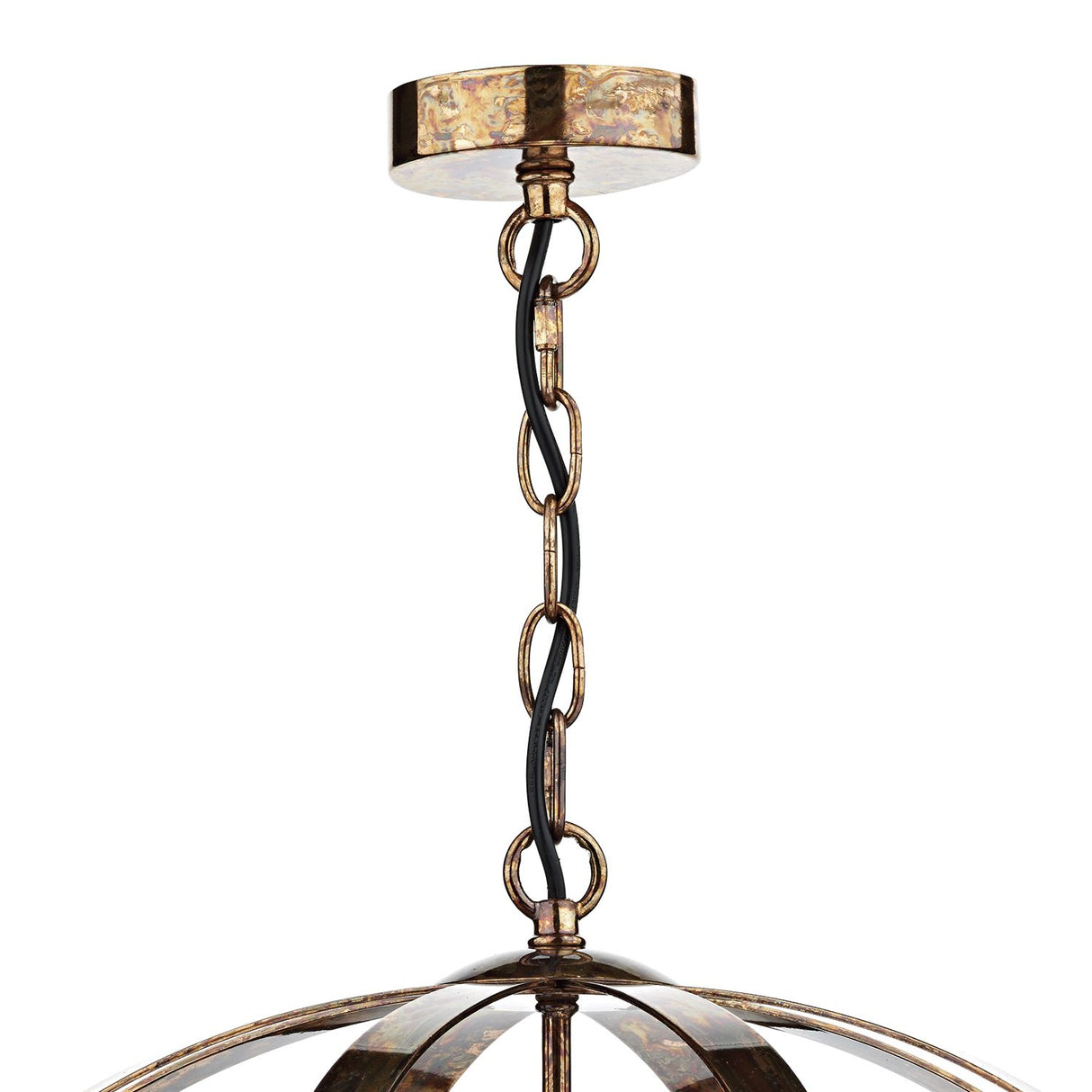 Symbol 3 Light Pendant Petrol Copper