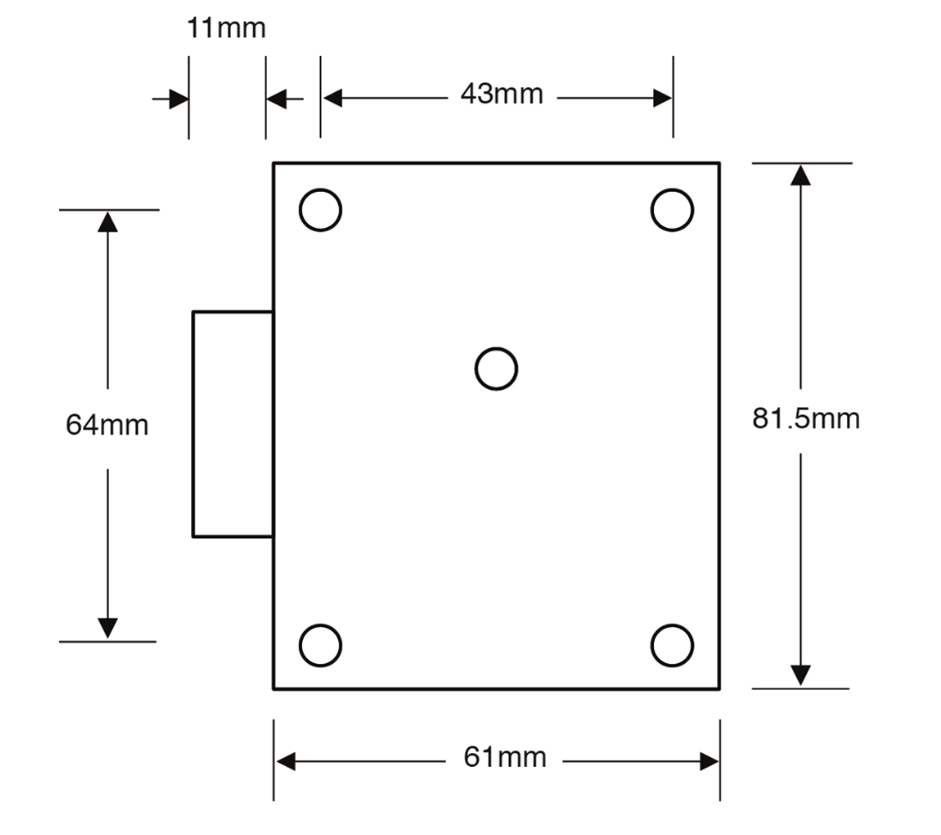 Replacement postbox lock & key (POSTBOX LOCK)