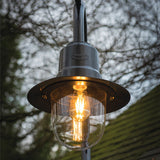 Traditional tear drop lantern in aluminium 0.33m (TD302)