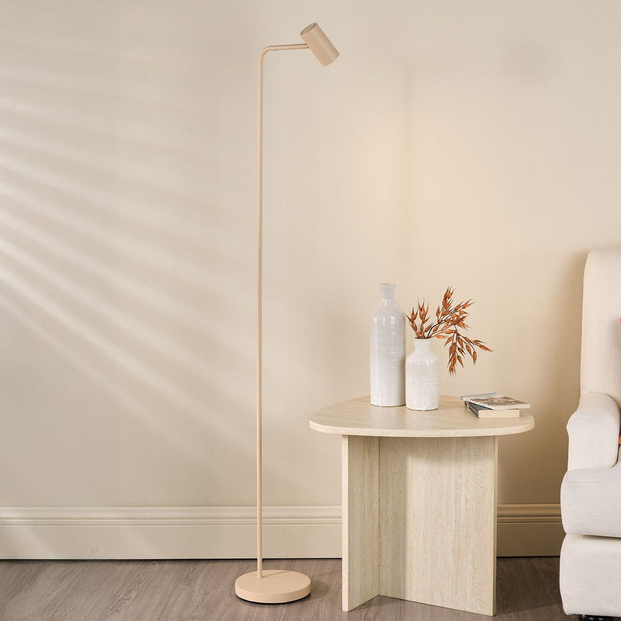 Thierry Task Floor Lamp Matt Taupe