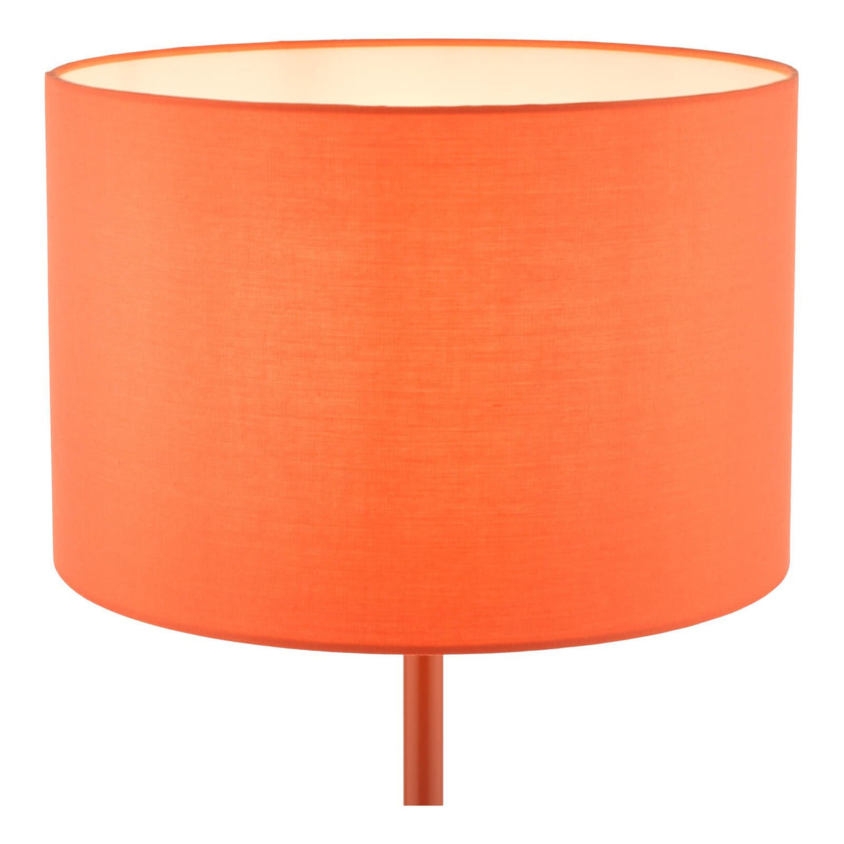 Toledo Table Lamp Satin Orange With Shade