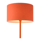 Toledo Floor Lamp Satin Orange With Shade