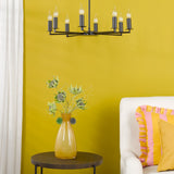 Tyler 8 Light Armed Pendant Matt Black Fitting Only