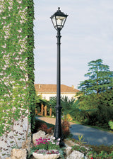 Tobia Nebo 11W E27 LED CCT, Classic Post Lantern, Black/Clear