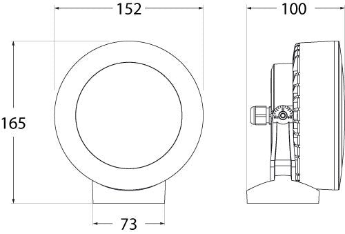Tommy Wall 10W GX53 LED CCT, Wall Light, Black/Clear