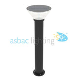 Trinity 800 Flange Mount Solar 3.5W LED 2700K/5000K, Solar Bollard, Black/Frosted