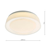 Udell Flush White Acrylic LED