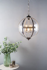 Vanessa 5 Light Pendant Polished Nickel And Clear