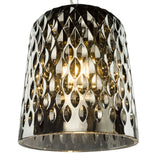 Varius Pendant Matt Black and Smoked Glass