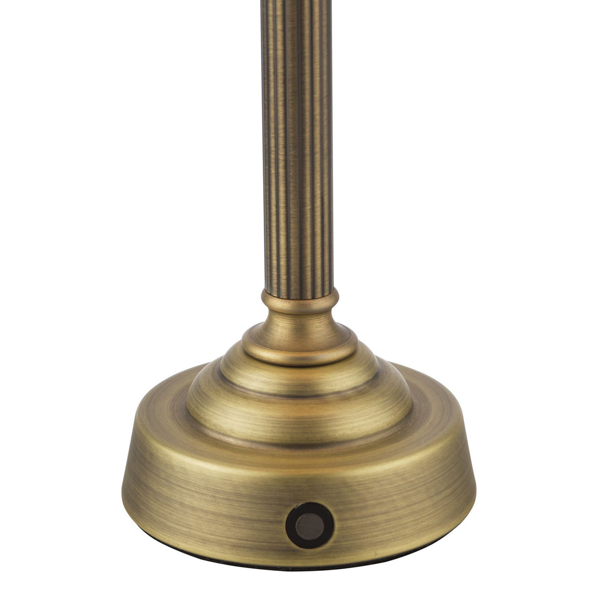 Virgil Rechargeable Table Lamp Matt Antique Brass Base Only LED