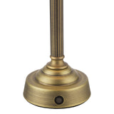 Virgil Rechargeable Table Lamp Matt Antique Brass Base Only LED