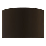 Voyage Brown Faux Silk Drum Shade 38cm