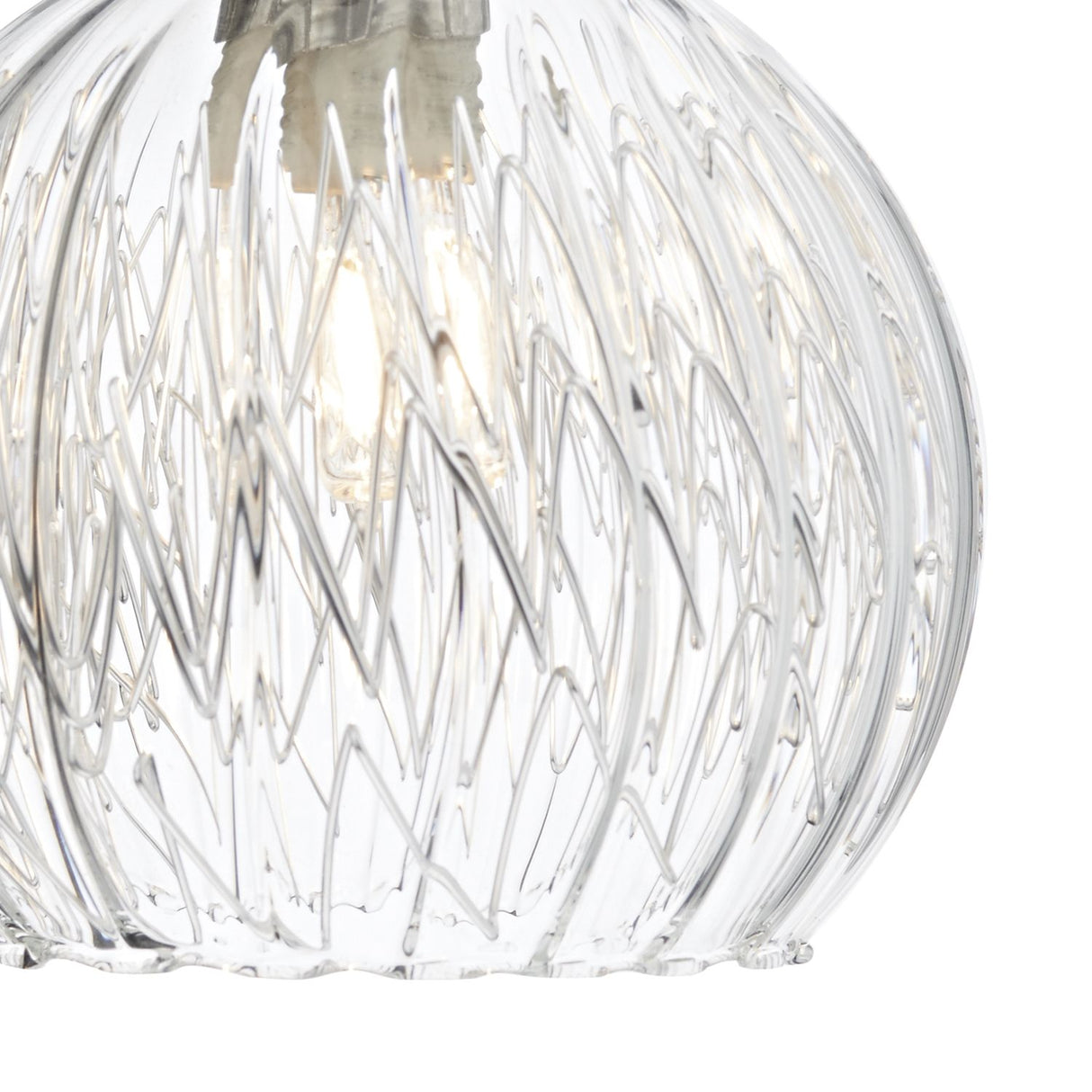 Yasmin Wall Light Polished Chrome and Ribbed Glass