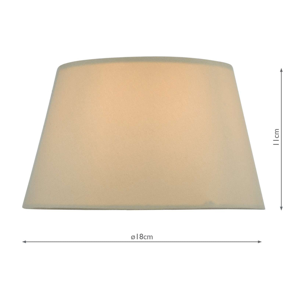 Zira Taupe Faux Silk Candle Clip Shade 18cm