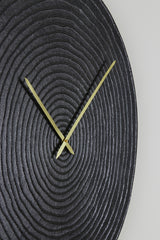 Vintage Black Cervino Wall Clock - 74 cm Diameter