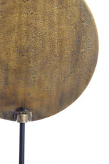 Elegance on Stand: Pillar in Antique Bronze and Black, 35x10x50 cm