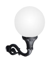 Globe 400 Adam 11W E27 LED CCT Louvre, Wall Globe, Black/Clear