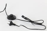 Elegant Black Matte Wooden Floor Lamp 25x135 cm