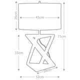 Elegant Aegeus Table Lamp with Polished Nickel and Marble Base, Includes Shade