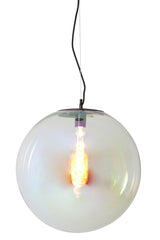 Medina Glass Rainbow Hanging Lamp Ø48 cm with Black Accents