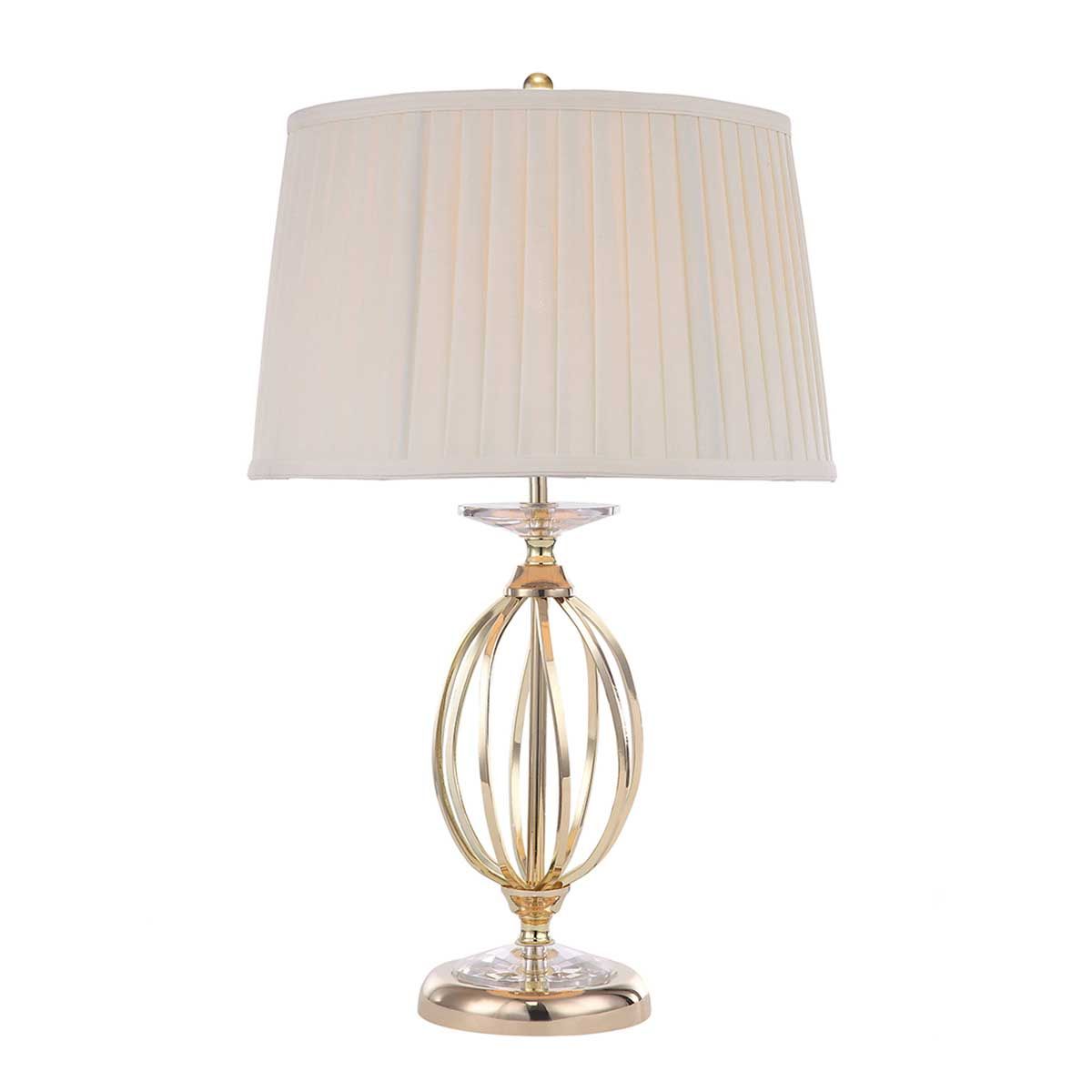 Aegean Elegance Table Lamp in Polished Brass