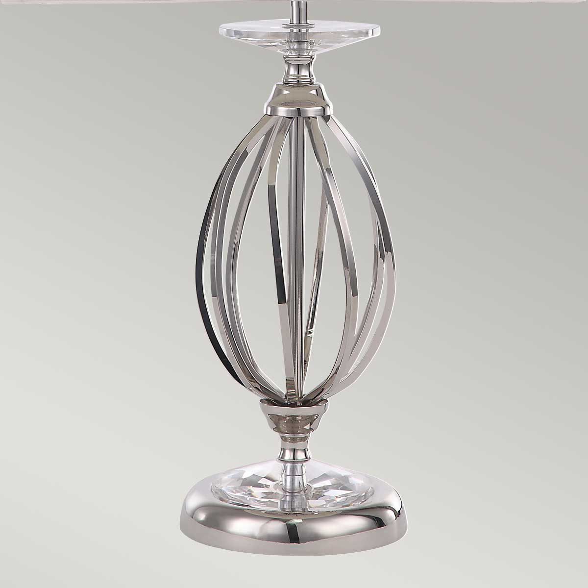 Polished Nickel Aegean Table Lamp with Hand-Forged Accents