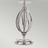 Polished Nickel Aegean Table Lamp with Hand-Forged Accents