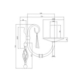 Aegean Wall Light in Elegant Polished Brass Finish