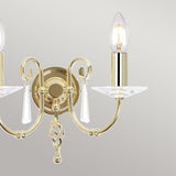 Aegean Dual Light Wall Fixture in Polished Brass