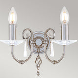 Aegean Double Light Wall Sconce in Polished Nickel