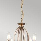 Aegean 8-Light Antique Brass Chandelier with Vintage Elegance
