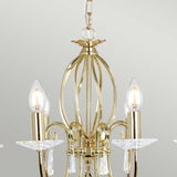 Aegean 8-Light Vintage Antique Chandelier in Polished Brass Finish