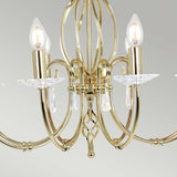 Aegean 8-Light Vintage Antique Chandelier in Polished Brass Finish
