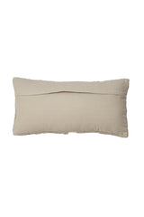 Rectangular Beige & White Levis Cushion 60x30 cm