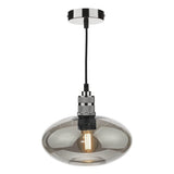 Aiden Easy Fit Pendant Smoked Glass