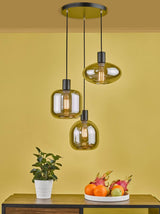 Aiden Easy Fit Pendant Smoked Glass