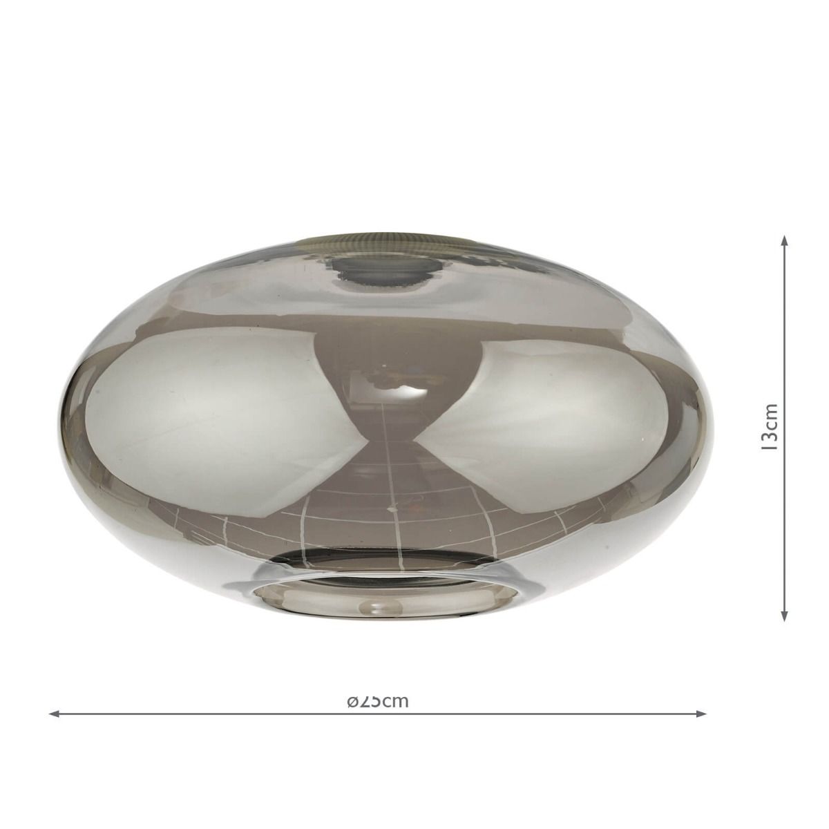 Aiden Easy Fit Pendant Smoked Glass