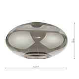 Aiden Easy Fit Pendant Smoked Glass