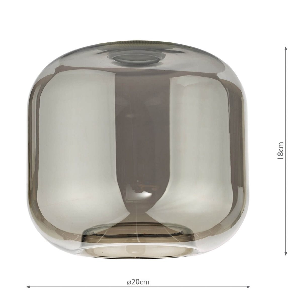 Aiden Easy Fit Pendant Smoked Glass