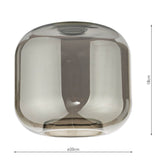 Aiden Easy Fit Pendant Smoked Glass