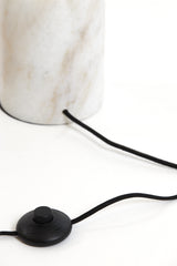 Antique Bronze and Matte White Glass Floor Lamp, 25x156 cm - Medina Design