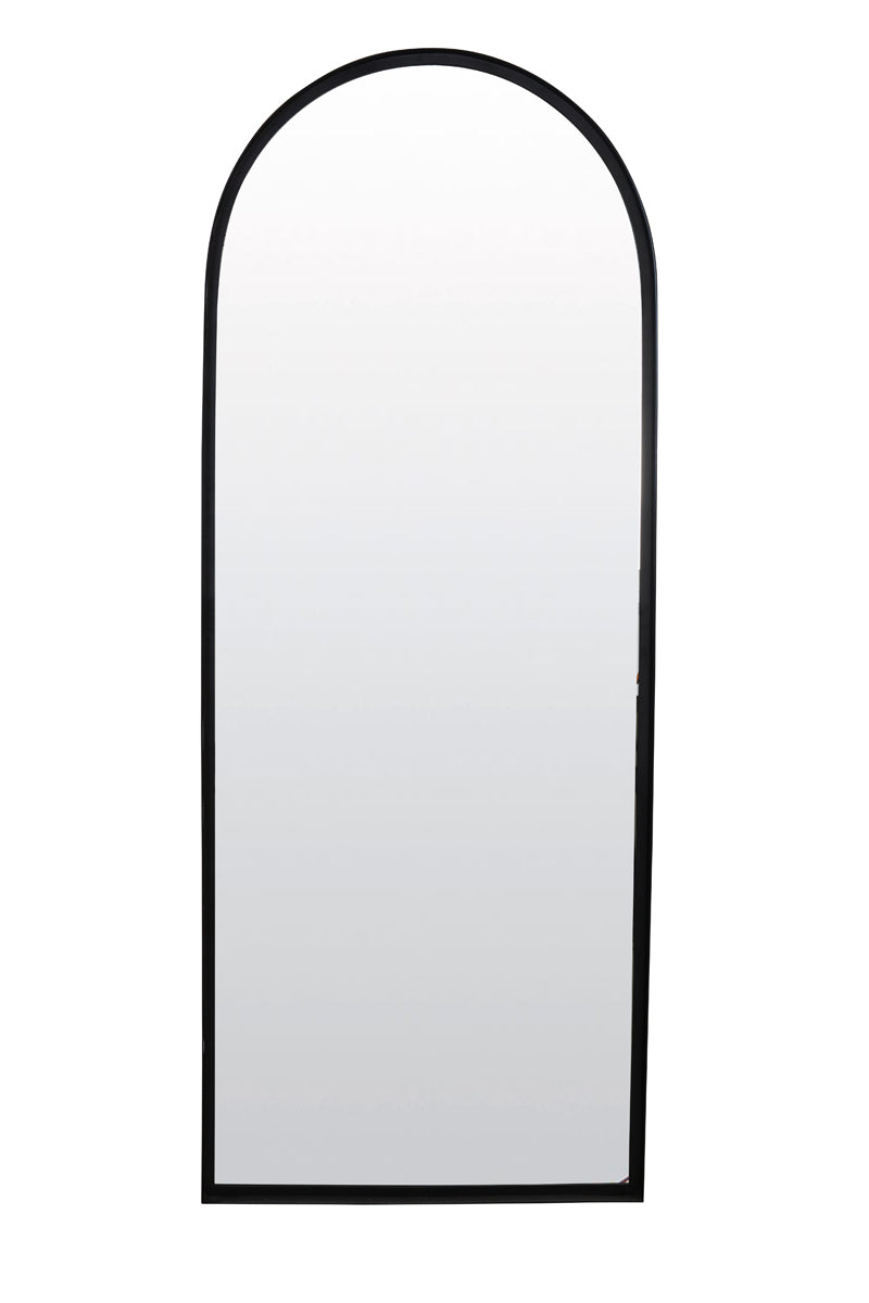 Contemporary Mirror 70x5x180 cm in Matte Black Finish