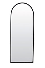 Contemporary Mirror 70x5x180 cm in Matte Black Finish