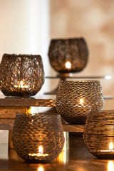 Bronze Sabana Tealight Holder Ø10x9.5 cm